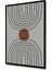 Çerçeve Görünümlü Dekoratif Ahşap Kare Soyut Çemberler Tablosu Ev/ofis/işyeri Tablo 2