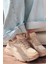 ZRİN-149 Nut Gold Bağcıklı Fileli Günlük Premium Kadın Sneaker 3