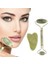 Sıladanal® Çift Taraflı 2li Cilt Yüz Masaj Aleti Jade Roller Yeşim Taşı Seti 1