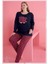 Arias Closet Büyük Beden Pamuklu Ayıcık Desenli Pijama Takımı 1