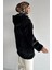 Gülseli Kadın Kapüşonlu Tesettür Peluş Mont P-00019080 4