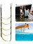 5 Üvey Halat Merdiven Boat Halat Merdiveni Uzatma Yardımcısı Tekne Katlanır Merdiven Yüzme Merdiveni Yelkenli Kayak Sarı (Yurt Dışından) 2
