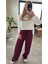 Bordo Modal Kumaş Eşofman Alt 2