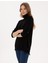 Kadın Siyah Comfort Fit Tam Balıkçı Yaka Basic Kazak 50316385-VR046 3