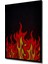 Çerçeve Görünümlü Dekoratif Ahşap Kare Alevlerin Dansı Tablosu Ev/ofis/işyeri Tablo 2