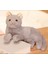 Ithal Peluş Kedi Oturan Kedi Gerçek Tekir Kedi Gürünümlü 30 cm Peluş Oyuncak 2