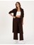 Kadın Kahverengi Loose Fit Triko Pantolon 50311588-VR029 3