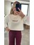 Beyaz Crop Sweatshirt 1