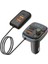 Pd 30W Hızlı Şarj & Rgb LED Işıklı Araç Fm Transmitter | 6 Multi-Port | 5V 3.1A USB | 1m Kablolu 6