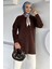 Gülseli Bisiklet Yaka Fular ve Broş Detaylı Tesettür Triko Tunik P-00019029 3