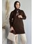 Bisiklet Yaka Fularlı Tesettür Triko Tunik P-00019203 1