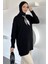 Bisiklet Yaka Fularlı Tesettür Triko Tunik P-00019203 2
