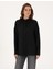 Kadın Siyah Oversize Uzun Kollu Gömlek 50301078-VR046 1