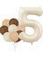 Bej Rakam ve Latex Balon Seti Yaş 5 1