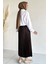 Bel Lastikli Pileli Tesettür Etek P-00019076 3
