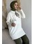 Bisiklet Yaka Fularlı Tesettür Triko Tunik P-00019203 1
