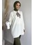 Bisiklet Yaka Fularlı Tesettür Triko Tunik P-00019203 2
