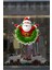 Ellerini Yeni Yıla Açmış Noel Baba Yılbaşı Süslemesi Cam Duvar Vitrin Stickerı Yılbaşı Süsü 43X50CM 1