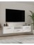 1331DROPCT-128 Duvara Montaj Tv Sehpası BEYAZ-GÜMÜŞ 6