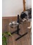 Drnds Beeztees Köpek Ikili Mama Su Kabı, Ayaklı, Paslamaz Çelik, 25CM, 2x2,5l 2