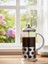Kahve Desenli French Press 350 ml | Isıya Dayanıklı Cam & Çelik Filtre 1