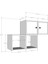 Modüler Komodin 4 Kutu Kapaklı ve Açık Raflı Duvara Monte Edilebilir BEYAZ-NRG-KMD-1011 4