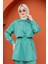 Mist Krep Tunik Pantolon Takım-Mint 2