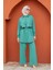 Mist Krep Tunik Pantolon Takım-Mint 4