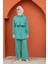 Mist Krep Tunik Pantolon Takım-Mint 5