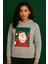 Yılbaşı Temalı Noel Baba Baskılı Kapüşonlu 3 Iplik Şardonlu Sweatshirt – Özel Koleksiyo 1