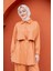 Mist Krep Tunik Pantolon Takım-Turuncu 2
