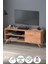 Tv Sehpası Kapaklı Tv Sehpası Raflı Tv Ünitesi Televizyon Sehpası 100 x 35 cm Malta Çam 1