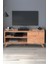 Tv Sehpası Kapaklı Tv Sehpası Raflı Tv Ünitesi Televizyon Sehpası 100 x 35 cm Malta Çam 2
