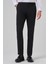 Erkek Siyah Yünlü Basic Düz Dynamic Fit Pantolon 1