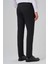 Erkek Siyah Yünlü Basic Düz Dynamic Fit Pantolon 5