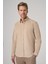 Erkek Bej Pamuk Trend Dynamic Fit Düğmeli Yaka Gömlek 1