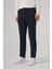 Erkek Lacivert Poliviskon Trend Ipli Jogger Slim Fit Spor Pantolon 1