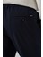 Erkek Lacivert Poliviskon Trend Ipli Jogger Slim Fit Spor Pantolon 4