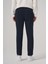 Erkek Lacivert Poliviskon Trend Ipli Jogger Slim Fit Spor Pantolon 5