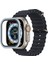 MYT09 Apple Watch Ultra 49MM Alüminyum Kasa Cam Ekran Koruyucu - Mavi 1