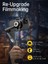 Smart Xe 3 Eksenli Akıllı Telefon Gimbal Sabitleyici Stabilizer Yapay Zeka Yüz ve Nesne Takibi Profesyonel Focus Tekerleği Katlanabilir Mini Tripodlu Titreşim Önleyici Vlog, Reels Canlı Yayın Video 6