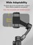 Smart Xe 3 Eksenli Akıllı Telefon Gimbal Sabitleyici Stabilizer Yapay Zeka Yüz ve Nesne Takibi Profesyonel Focus Tekerleği Katlanabilir Mini Tripodlu Titreşim Önleyici Vlog, Reels Canlı Yayın Video 8