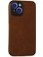 MYT09 iPhone 15 Kılıf Loop Deri Silikon - Kahverengi 1