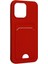 MYT09 iPhone 14 Pro Kılıf Kelvin Kartvizitli Silikon - Kırmızı 3