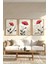 Ahşap Çerçeveli Tablo Seti - 3'lü Tablo - Çerçeveli Poster - Duvar Tablosu - Salon Yatak Odası Tablo 1