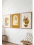 Boho Ahşap Çerçeveli Tablo - 3'lü Tablo Seti - Duvar Tablosu - Üçlü Tablo 1