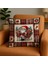 Dijital Baskılı Noel Baba Ekose Desenli Kırlent Kılıfı 43X43 Cm, Şık ve Renkli Dekorasyon Parçası 1