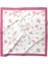 Pembe Çiçek Desenli Bandana Fular 1