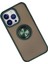 MYT09 iPhone 13 Pro Kılıf Montreal Yüzüklü Silikon Kapak - Yeşil 2