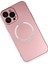 MYT09 iPhone 13 Pro Kılıf Jack Magneticsafe Lens Silikon - Rose Gold 3